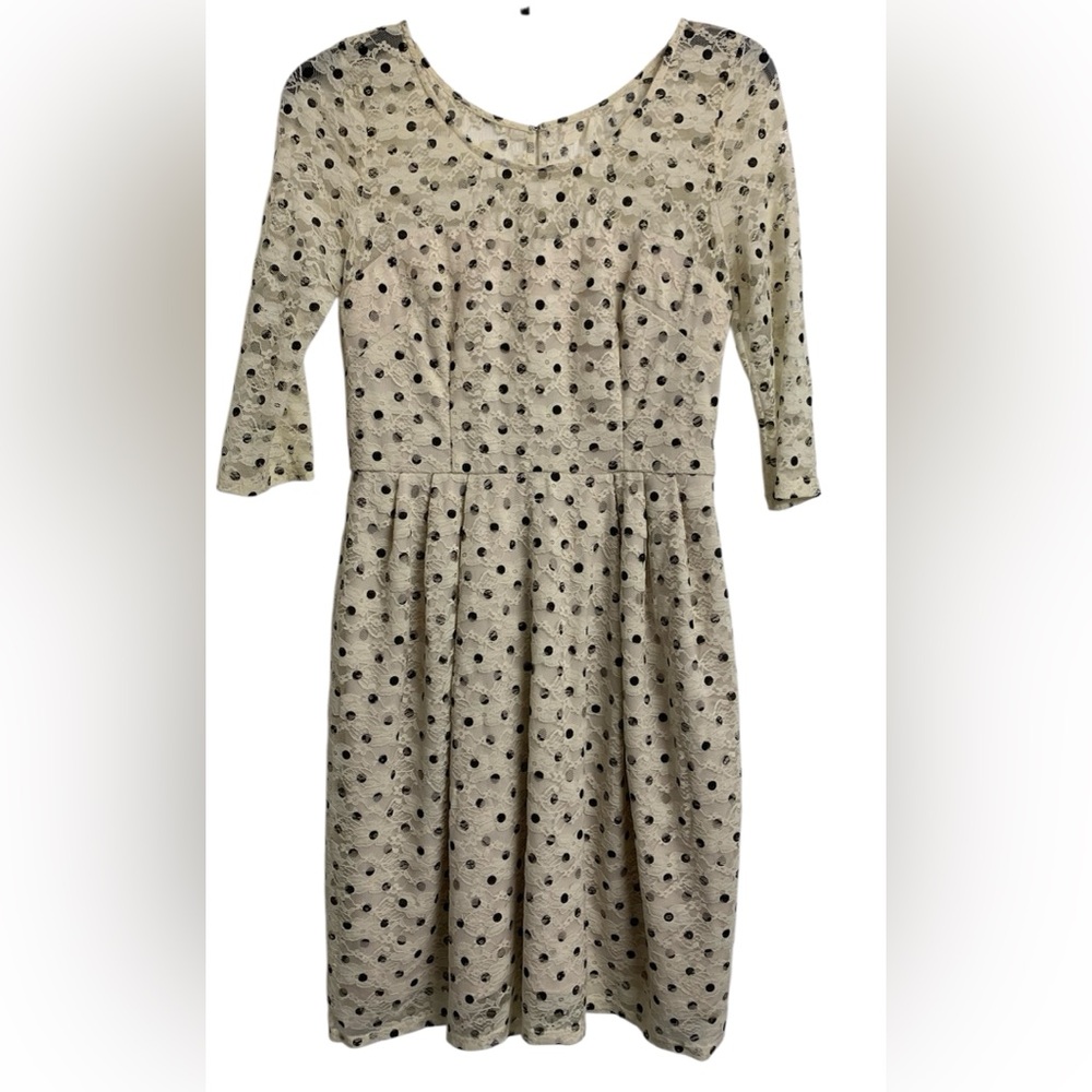 Betsey Johnson 2‎ Girls Feminine Coquette Polka Dot Lance Midi Dress